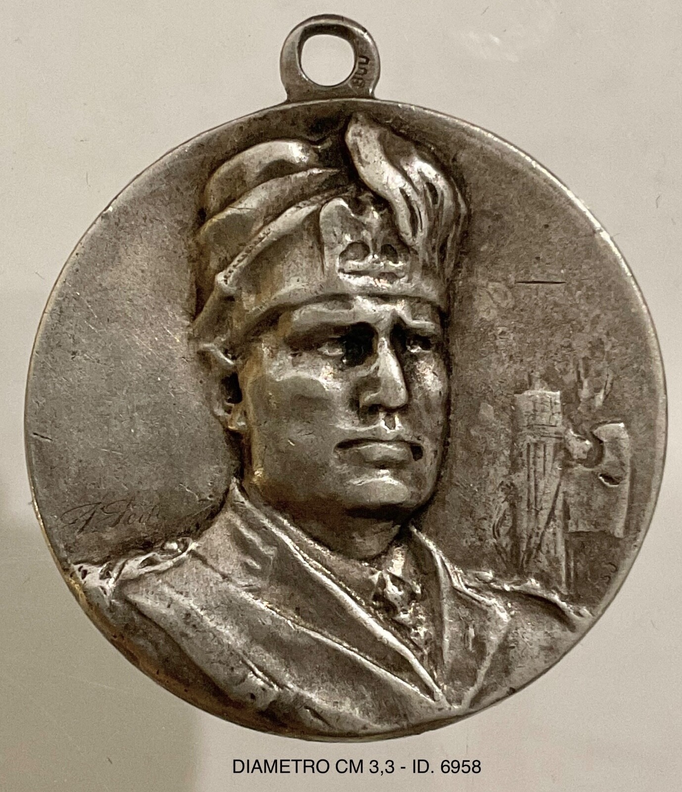 MVSN MILIZIA CONFINARIA 3a LEGIONE SUBALPINA CUNEO MEDAGLIA ARGENTO CC.NN.