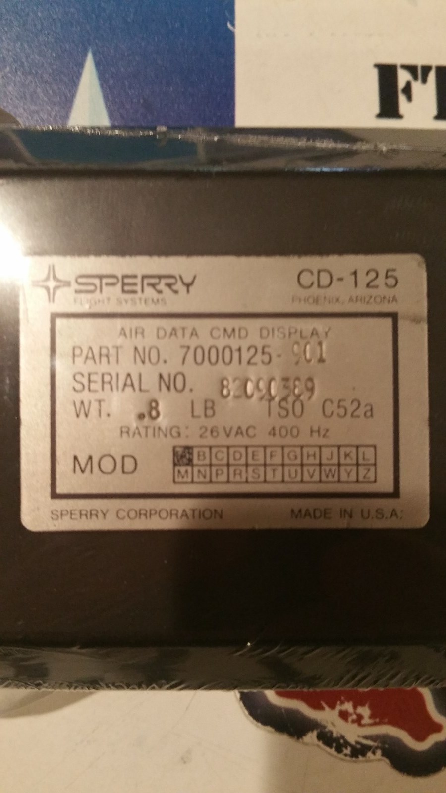 COMMAND DISPLAY, CD125, 7000125-901, fresh 8130 2/15