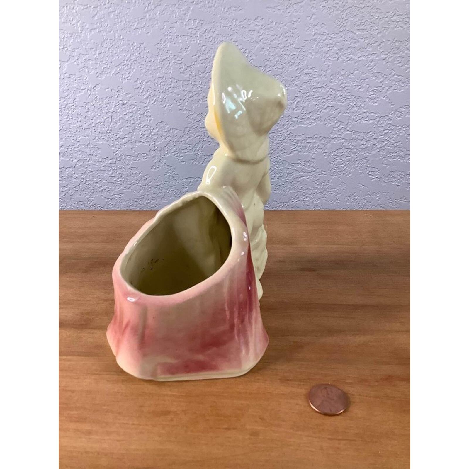 Vintage Shawnee Boy Fishing Planter