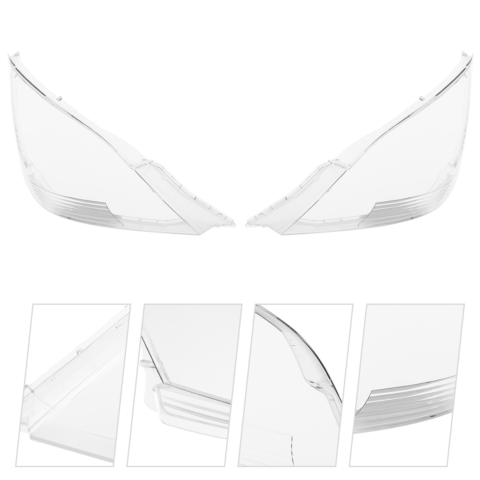 For Lexus GX470 2003-2009 Pair Headlight Lens Clear Headlamp Cover Replacement
