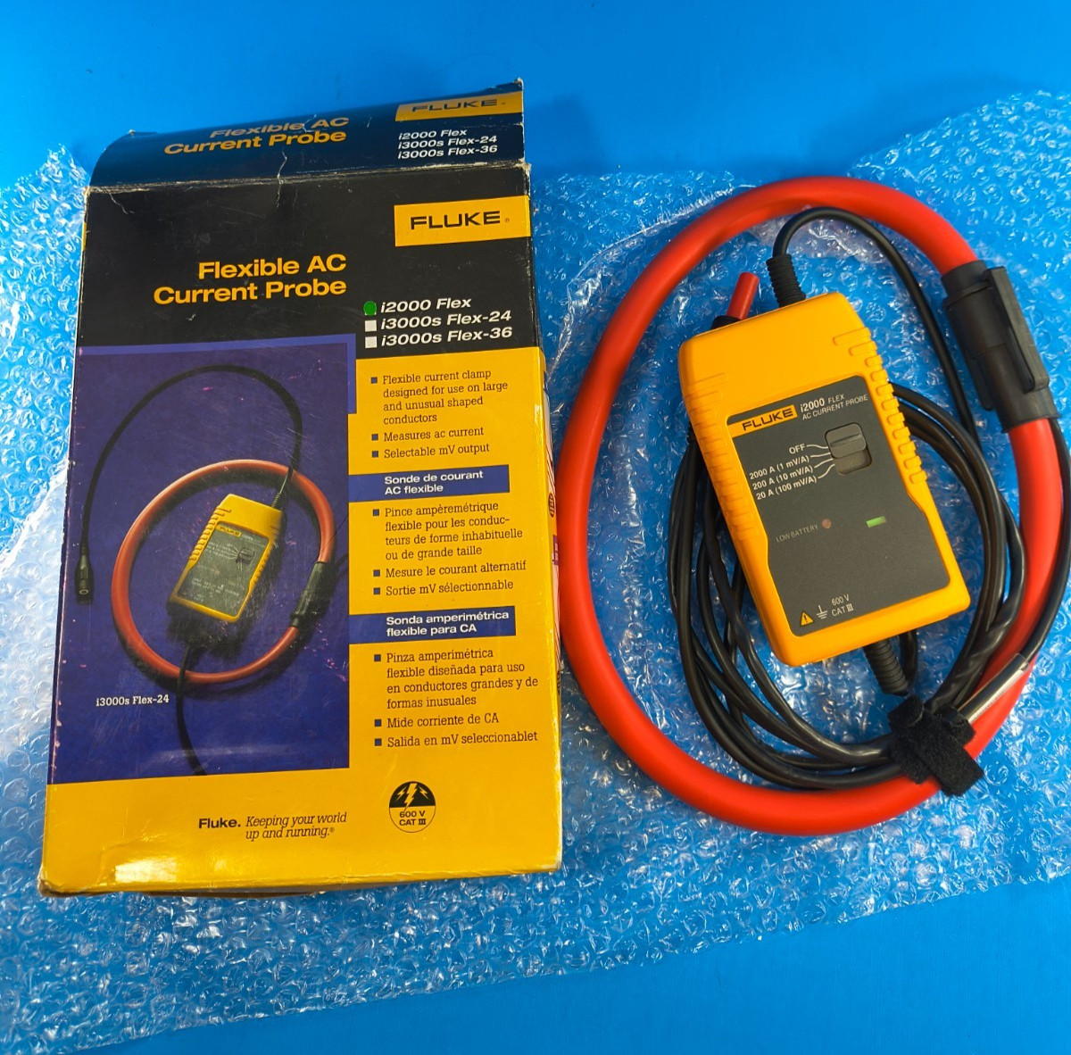 Fluke i2000 Flex AC Current Probe , NEW