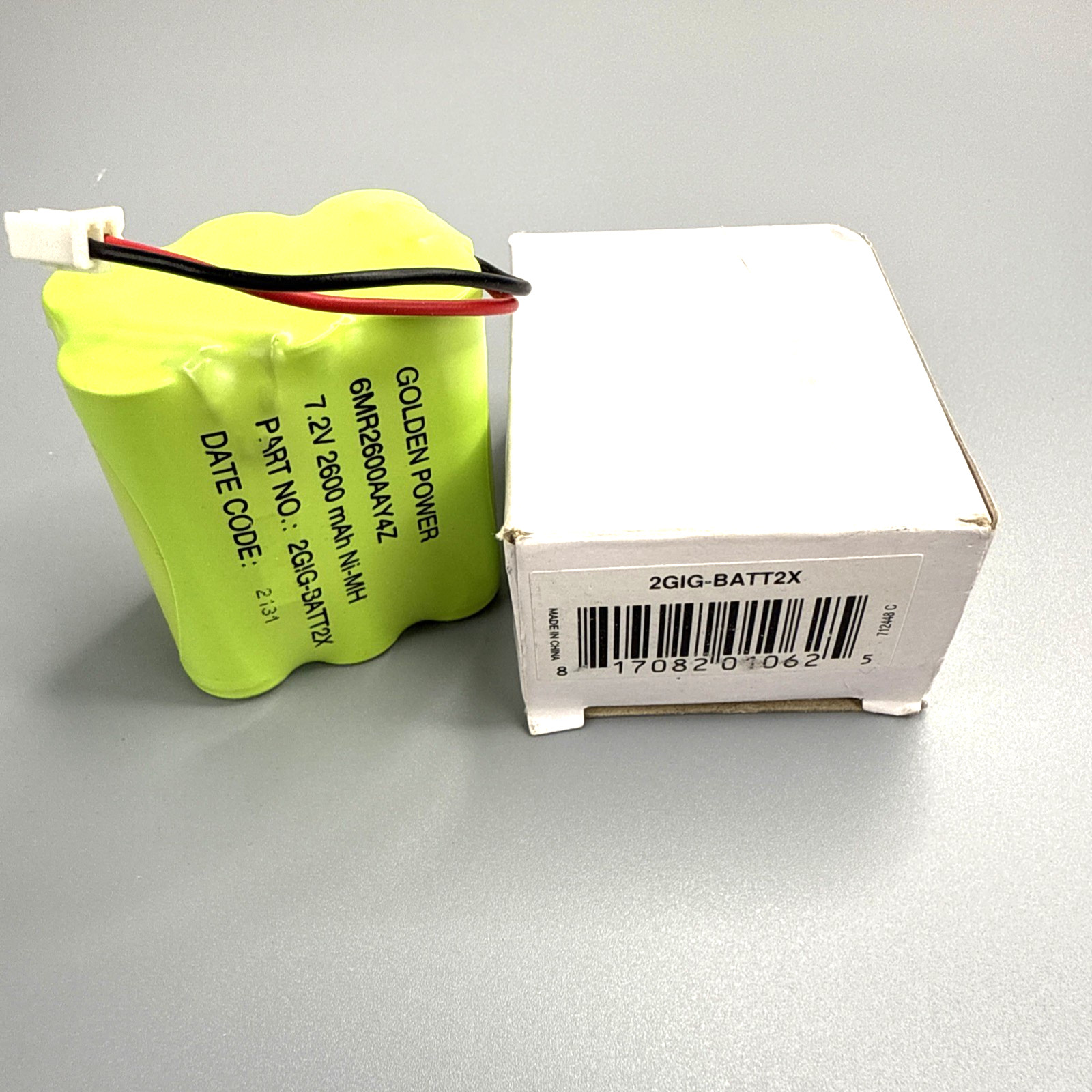 Vivint Security 2GIG-BATT2X Control Panel Extended Battery Pack 2600 mAh Ni-MH