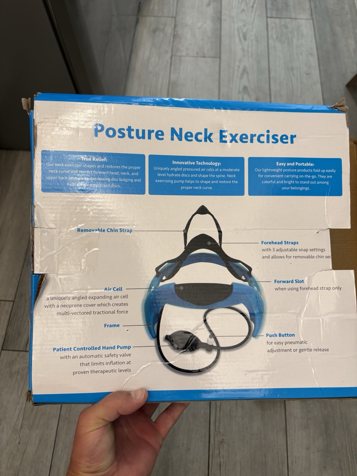 Posture Pump Posture Neck Exerciser Model X0017M4827 Spine/neck Traction Device