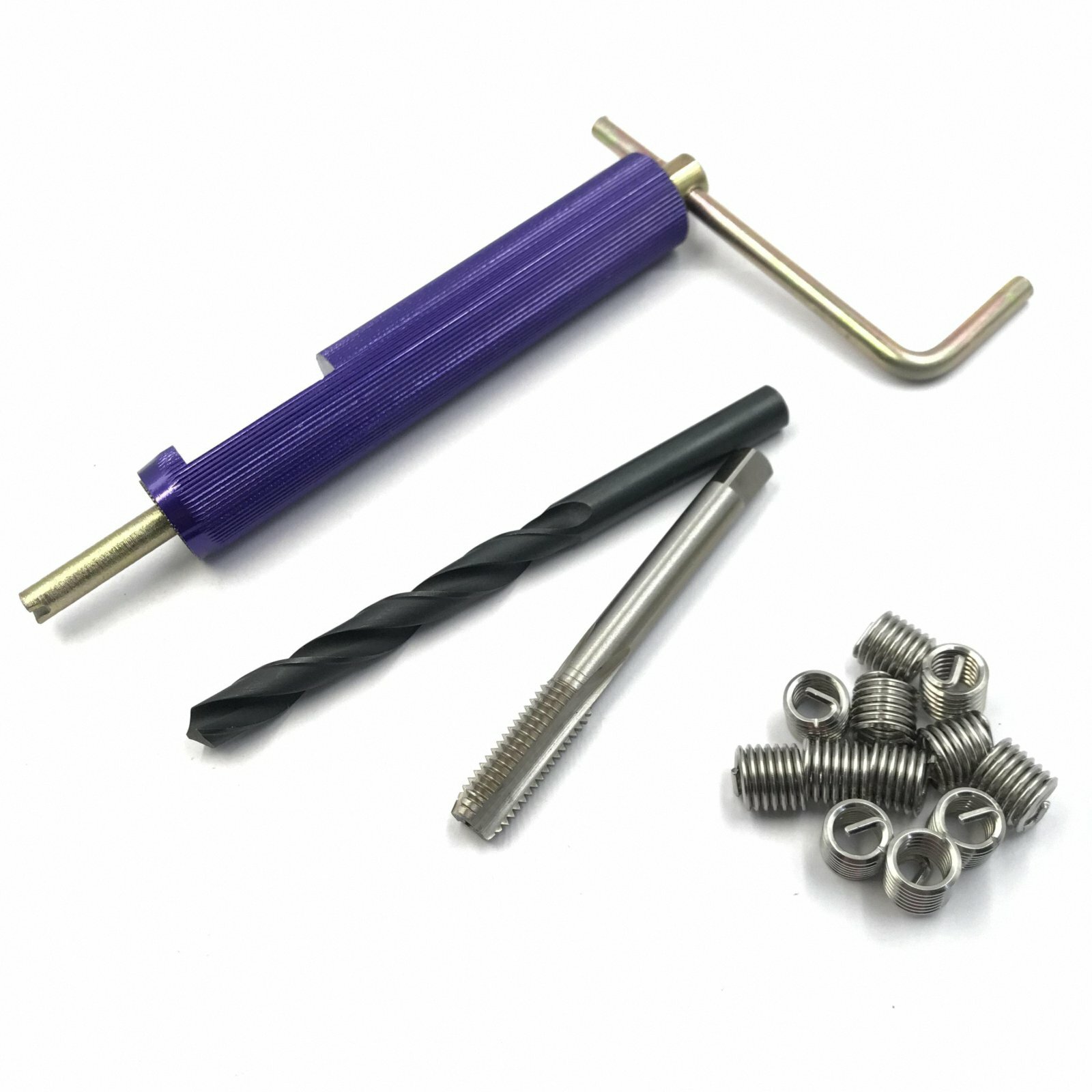 M14 x 1.5 Tap and Drill bit Helicoil Insert Insertion tool Thread Repair Kit