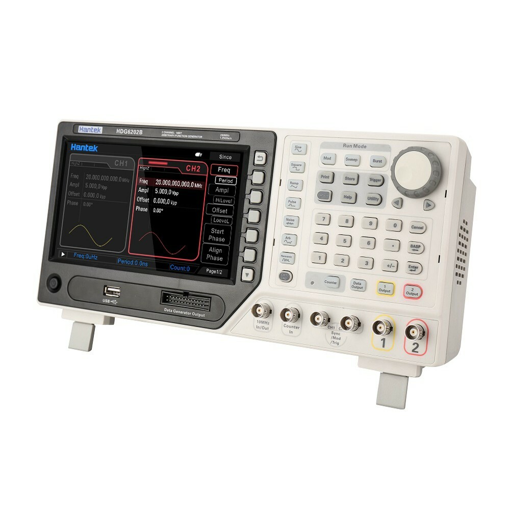 Hantek HDG6202B Arbitrary Function Waveform Generator Pulse Cymometer 2CH 200MHZ