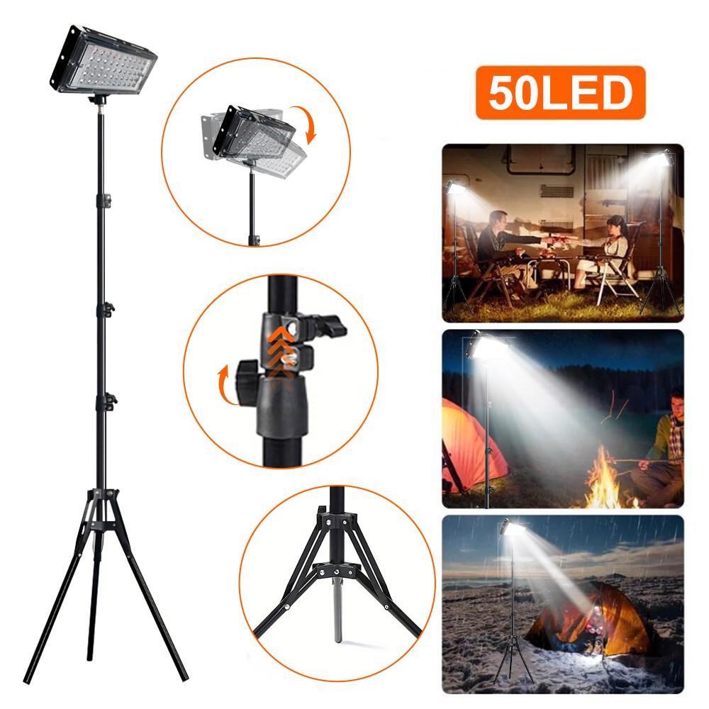 Adjustable 22000Lumen LED Work Lights with Foldable Tripod Stand LED Flood Light