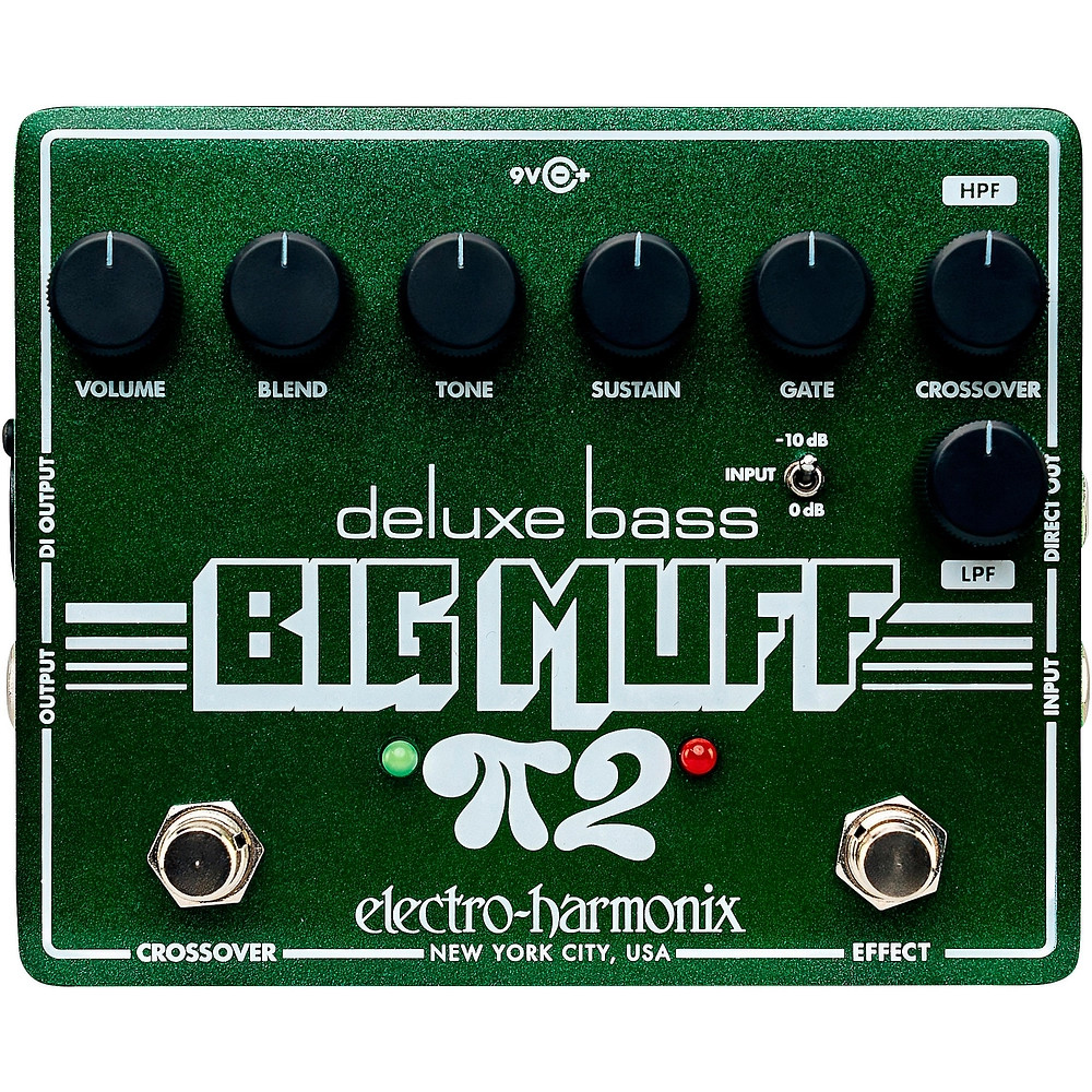 ElectroHarmonix Deluxe Bass Big Muff Pi 2 Fuzz Pedal  Green