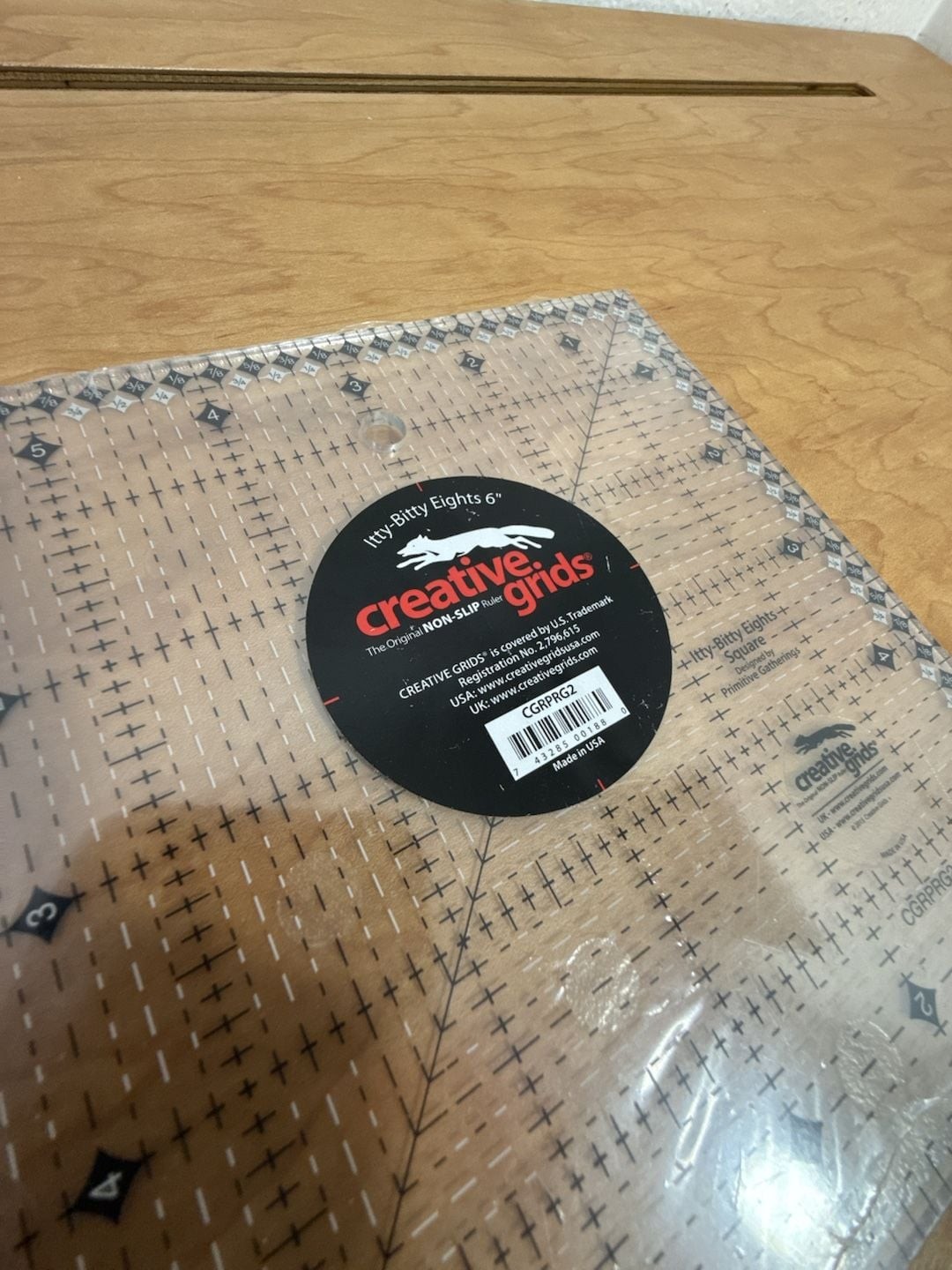 Creative Grids Itty-Bitty Eights 6" Square Quilting Ruler