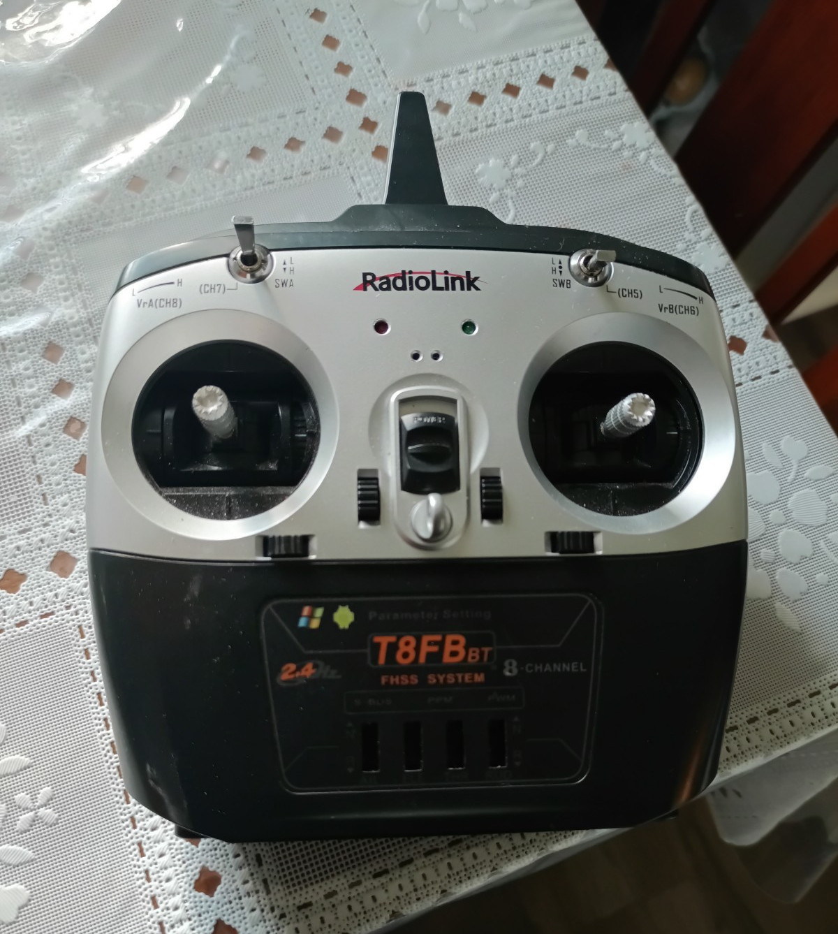 RadioLink T8FB 2.4GHz 8CH FHSS RC Console Transmitter, Age 17+ Only