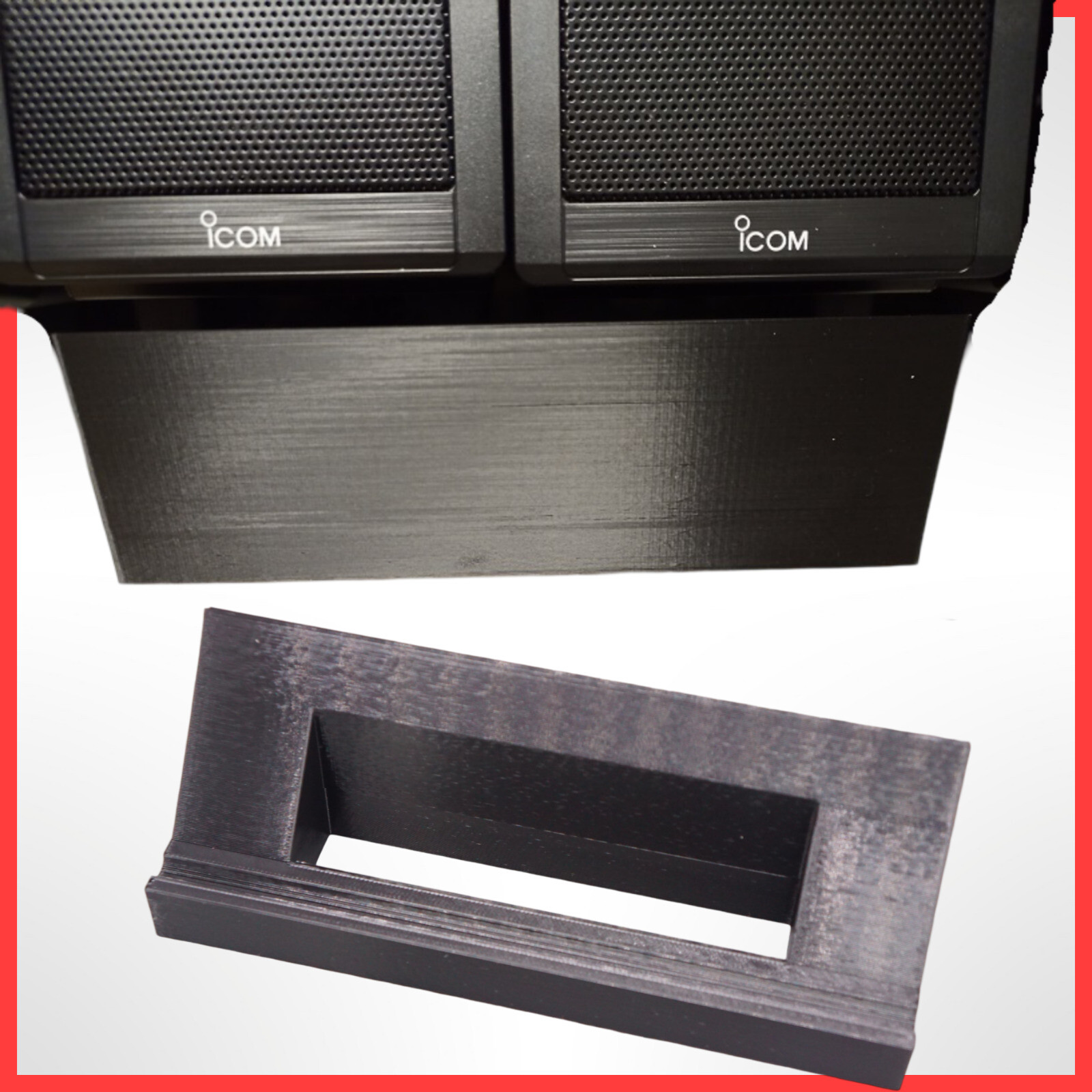 Angled Desk Stand for Icom SP-38 SP38 Speakers (Holds 2)