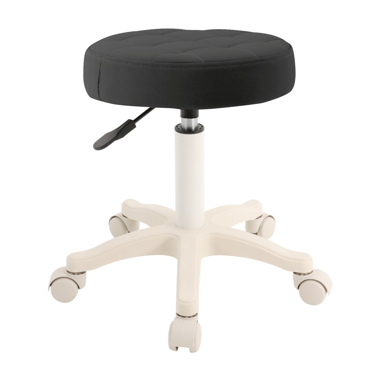 Height Adjustable Bar Stool, Rolling Stool, Salon Stool