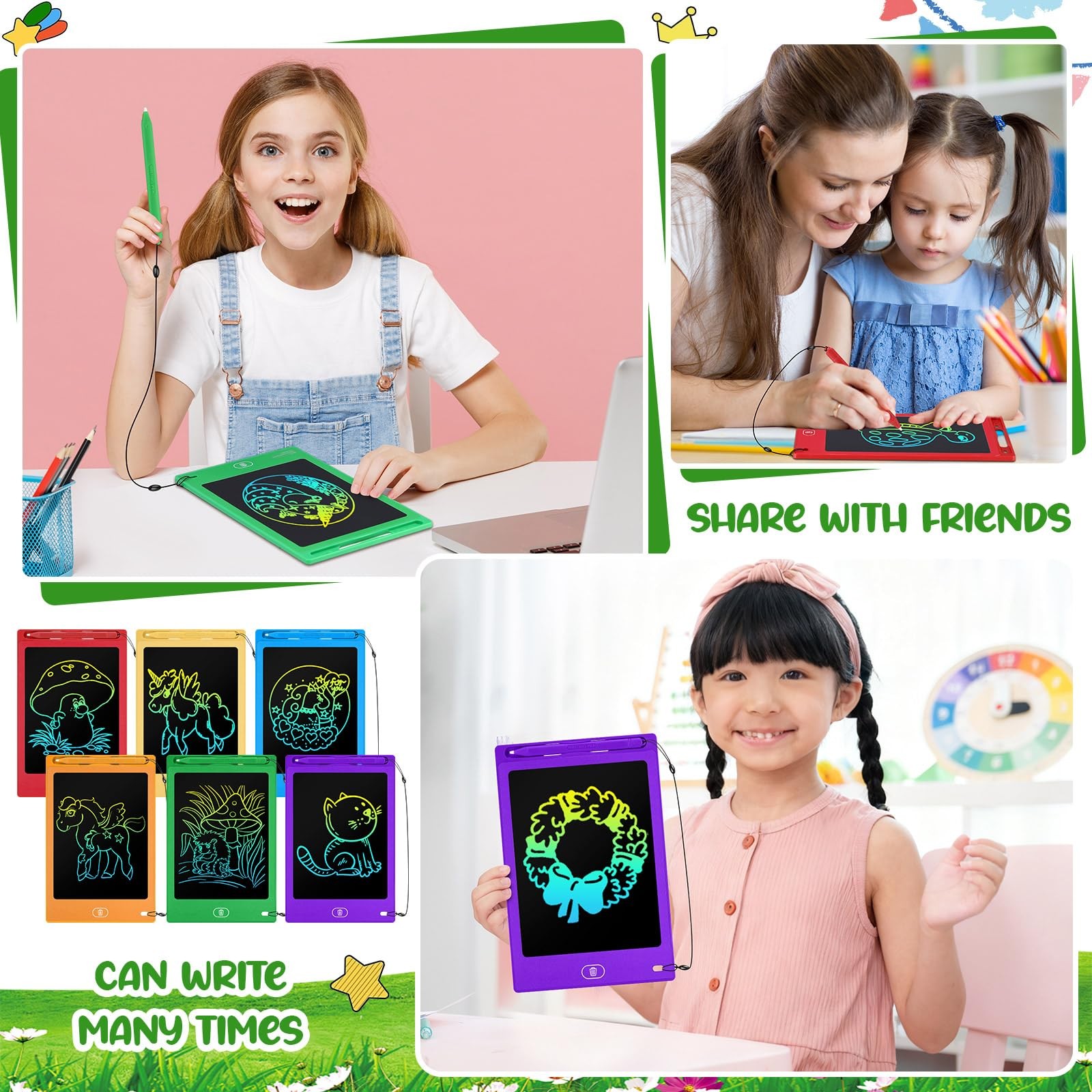 Zhehao 8.5" LCD Writing Tablet Bright Round