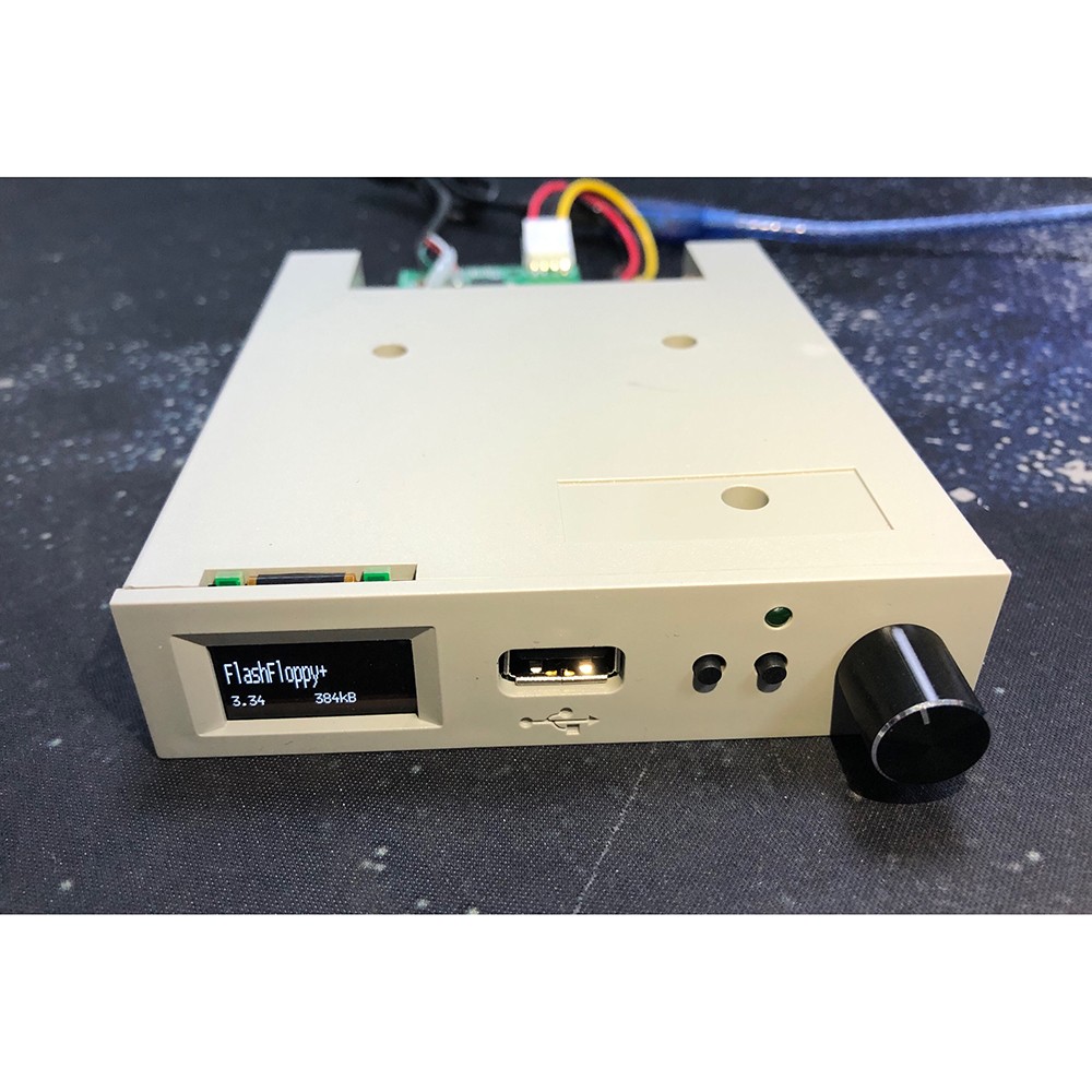 AT32F435 MCU Floppy Drive Emulator with Rotary Encoder OLED Display FlashFloppy