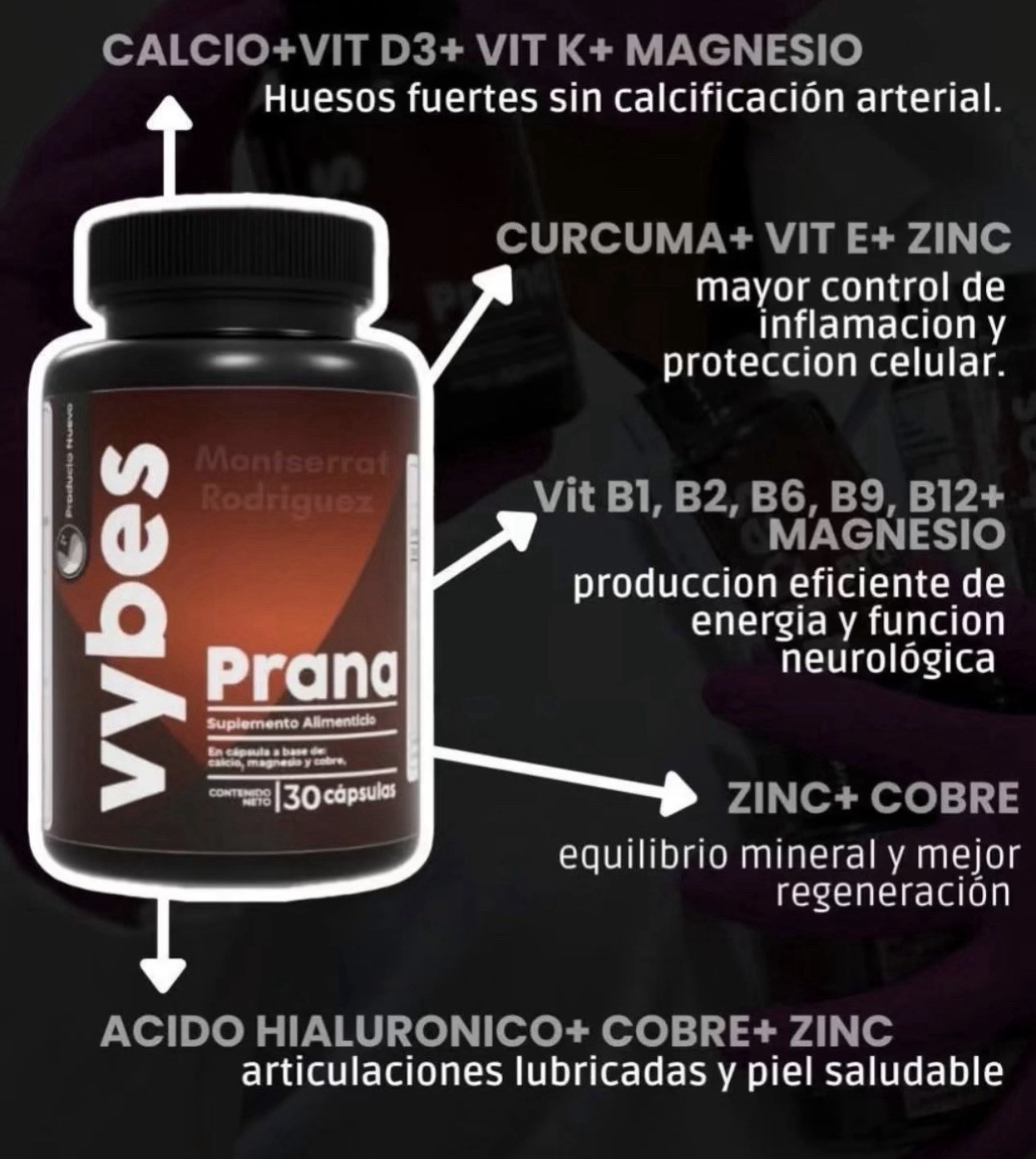 Vybes Prana 30 caps