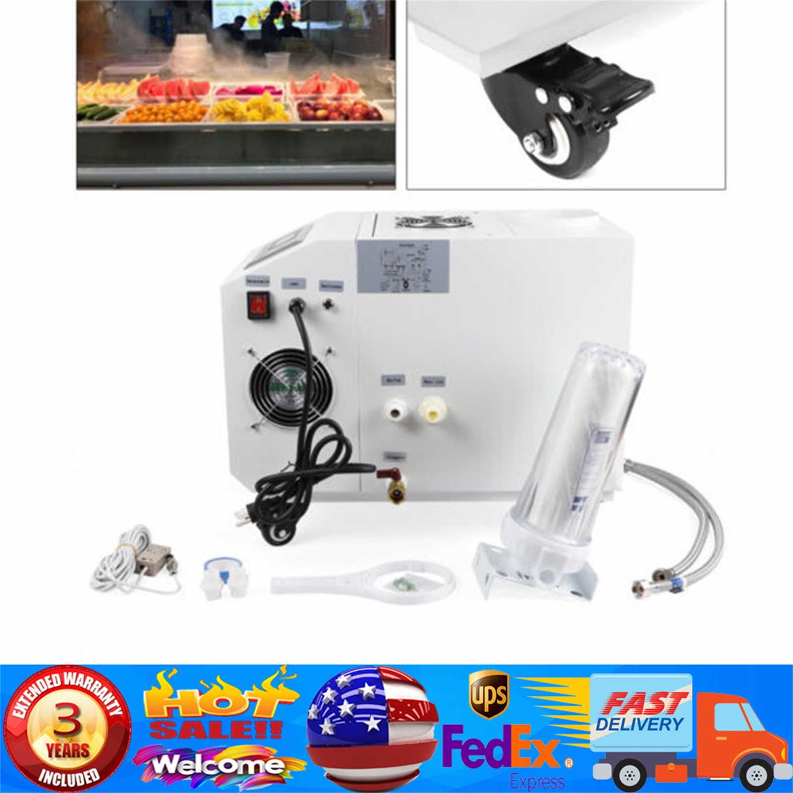 Cool Fog Maker Machine Ultrasonic Humidifier Commercial Industrial Continuous~