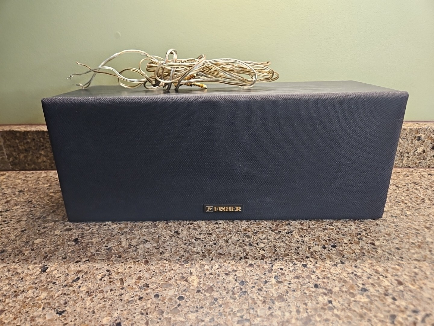 Fisher Center Speaker w speaker wire WS-C424 Tested & Working