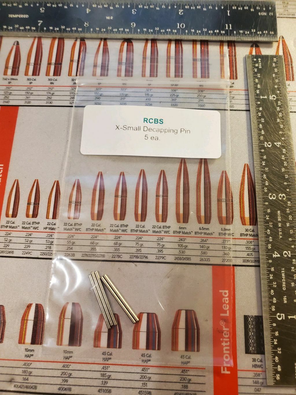 RCBS DECAPPING PINS X-SMALL, 5 PACK 09632
