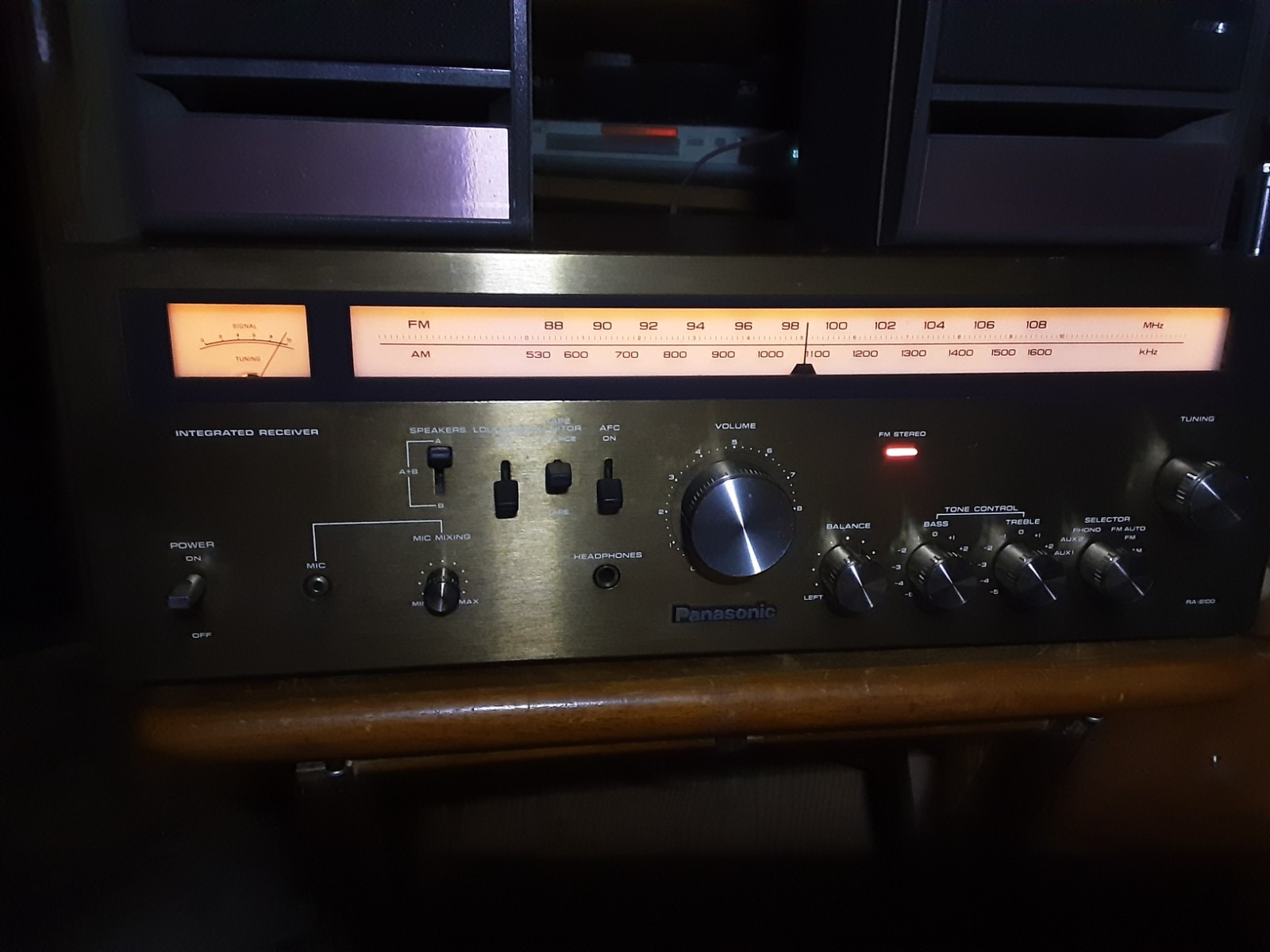 Vintage Panasonic RA-6100 Integrated Receiver TESTED WORKING
