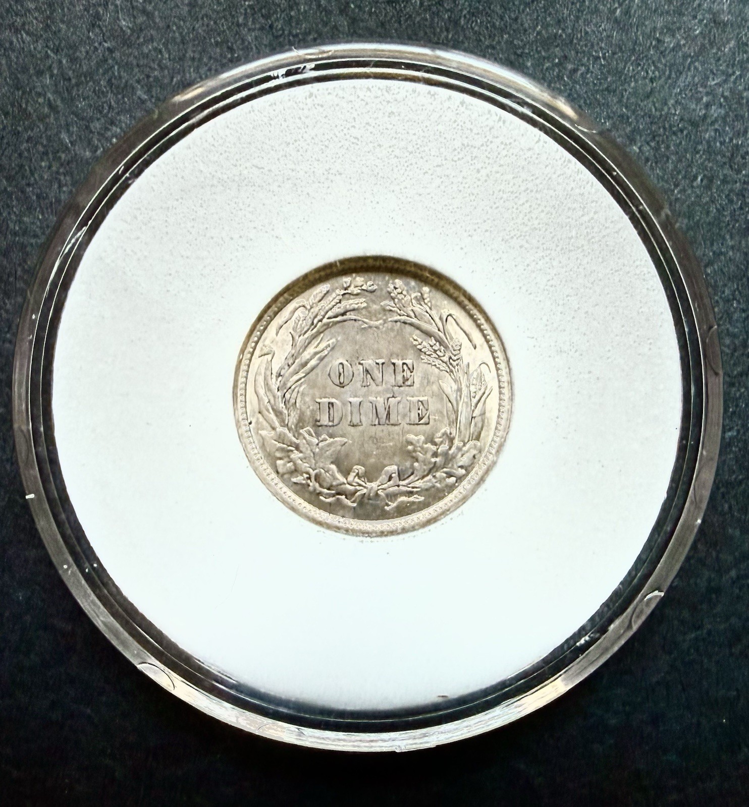 1906 BARBER DIME - CHOICE AU - ORIGINAL & LUSTROUS
