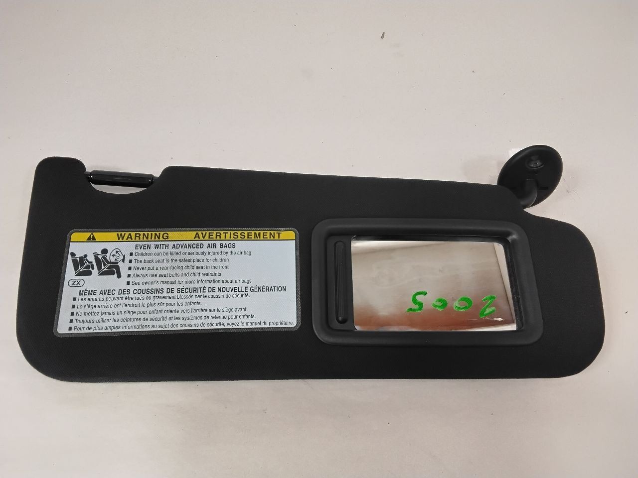 Passenger Right Sun Visor Fits 19-21 LEXUS ES300H 133403