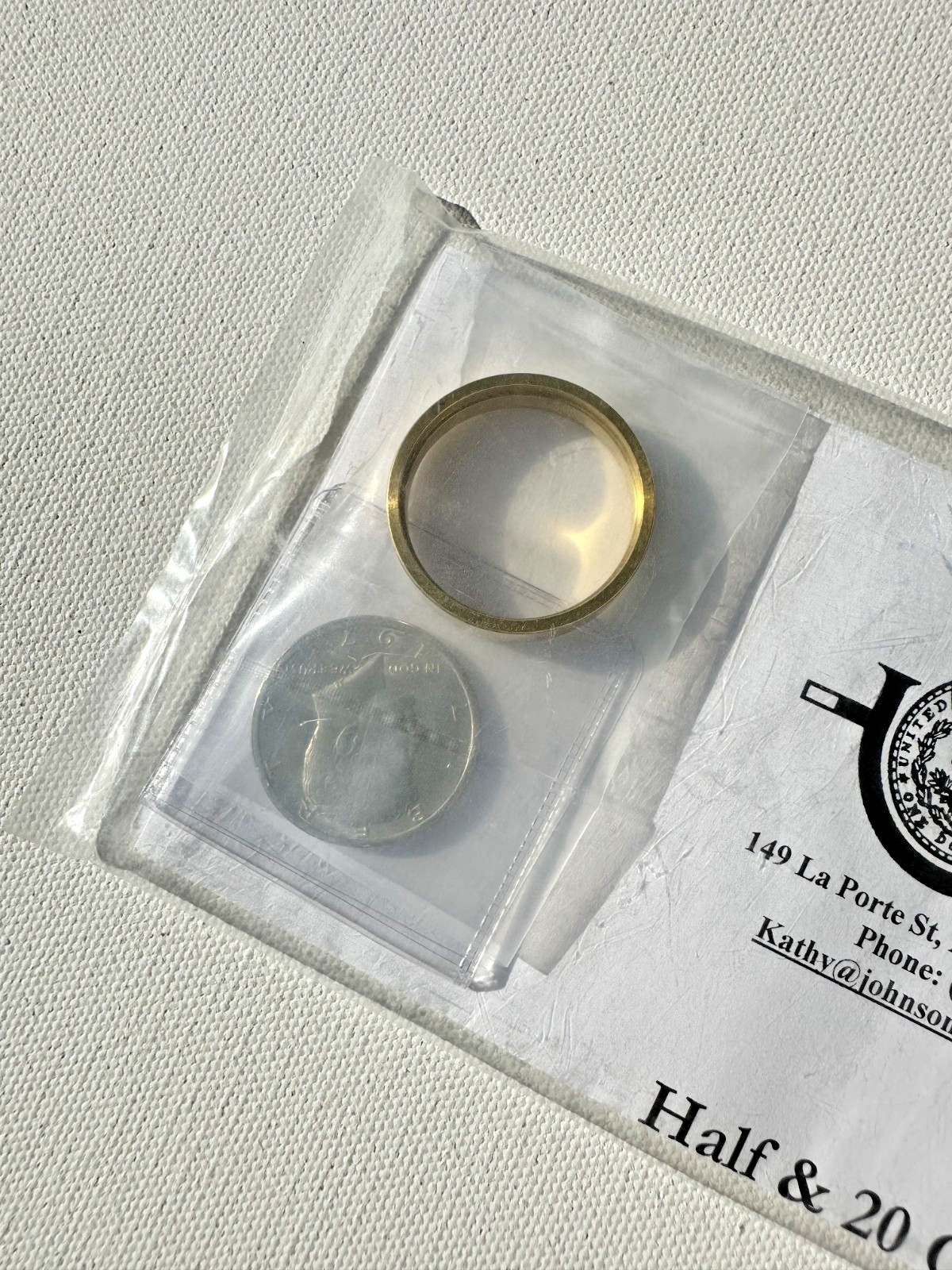 Johnson Precision Magic Half & 20 Centavo Coin Trick NOS Rare Sealed Set EDC New