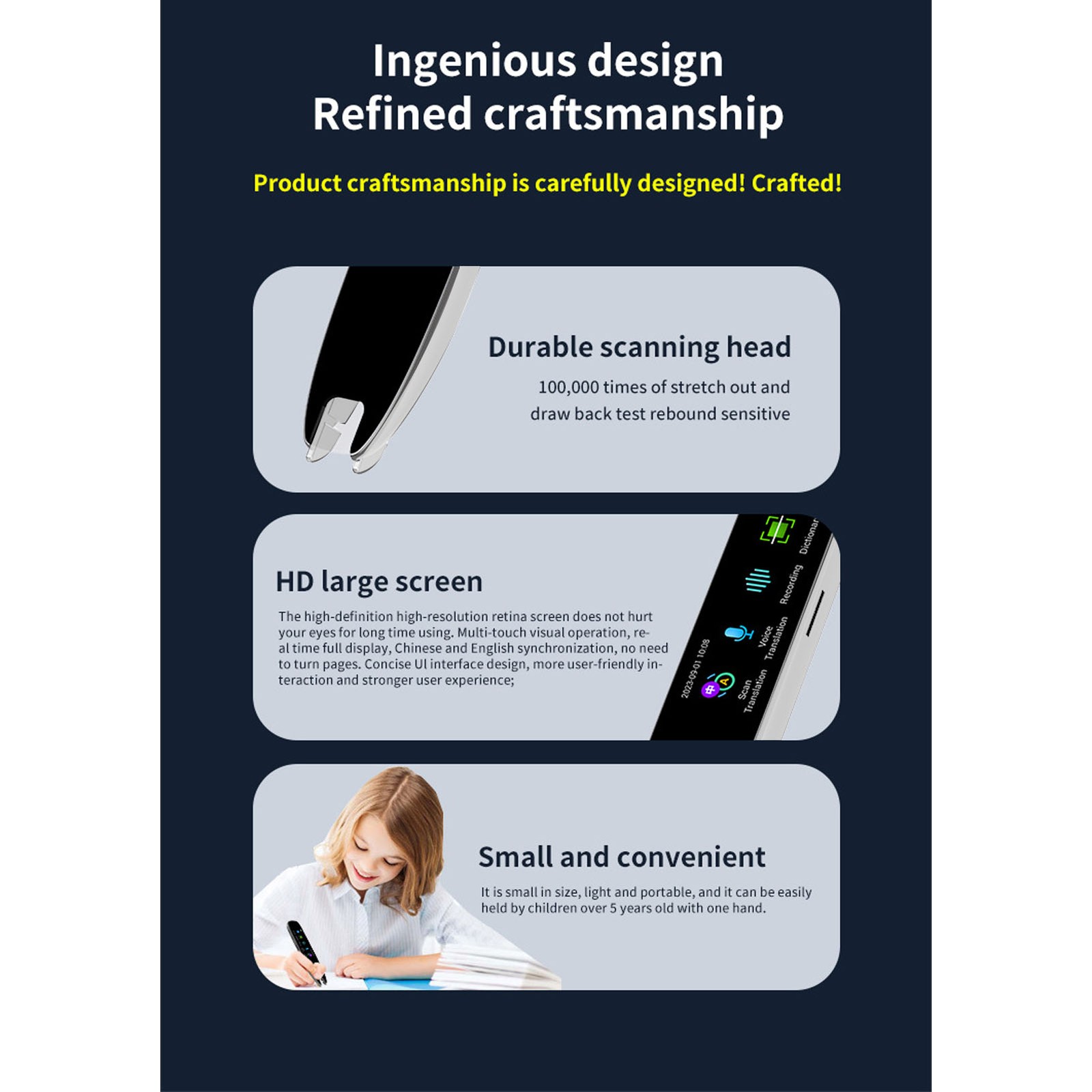Smart Voice Translator Pen With 13 Languages Support For Communication