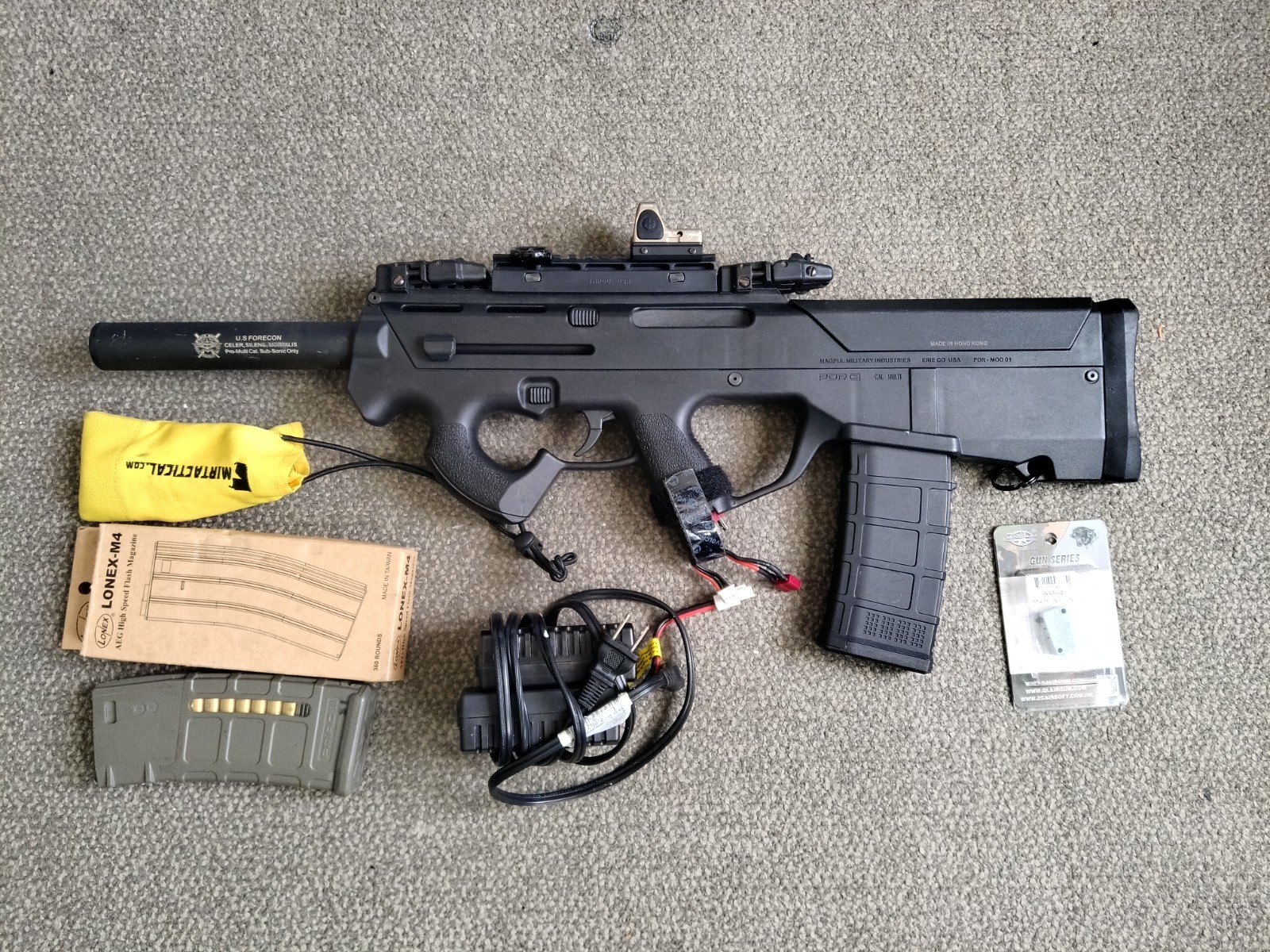 Airsoft Magpul PTS PDR / PDR-C / PDW-R AEG Electric Gun with Accessories