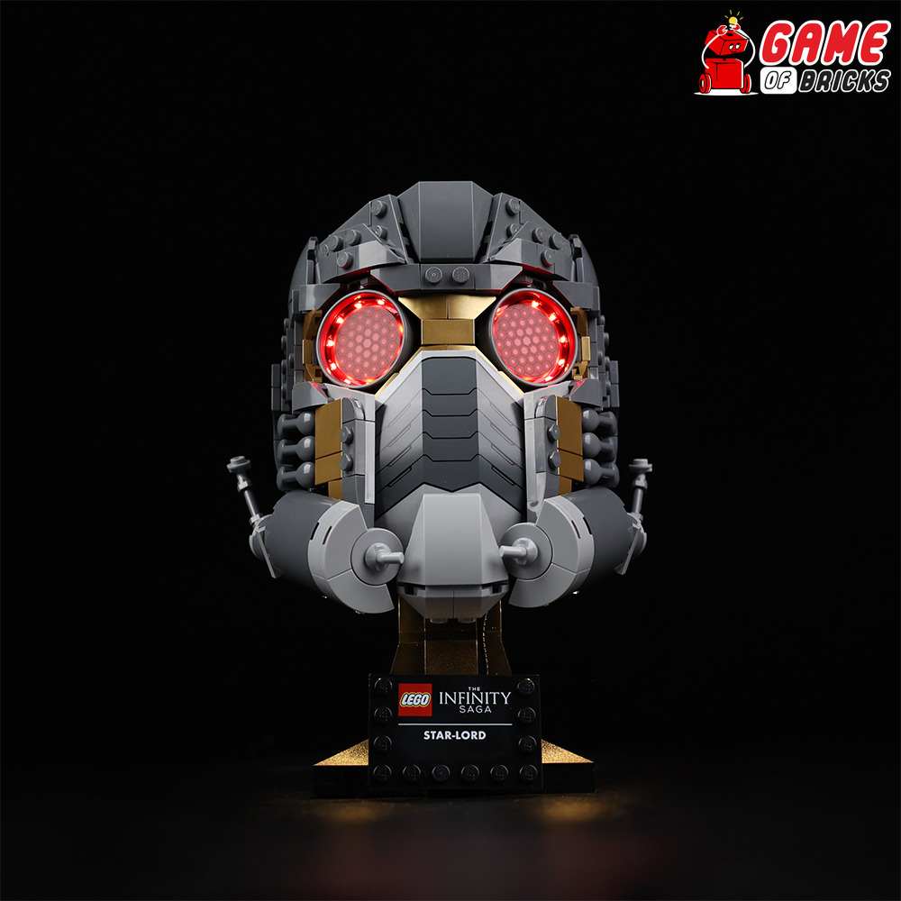 Light Kit for Star-Lord's Helmet - Compatible with LEGO® 76251 (Standard)