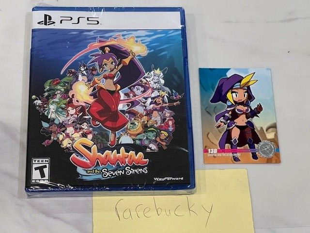 Shantae and the Seven Sirens (PS5) NEW SEALED W/CARD, MINT, RARE US LRG RELEASE!