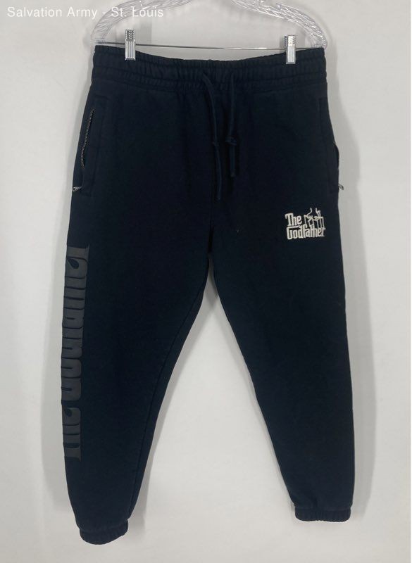 Shoe Palace x The Godfather Mens Black Drawstring Waist Sweatpants Size Large