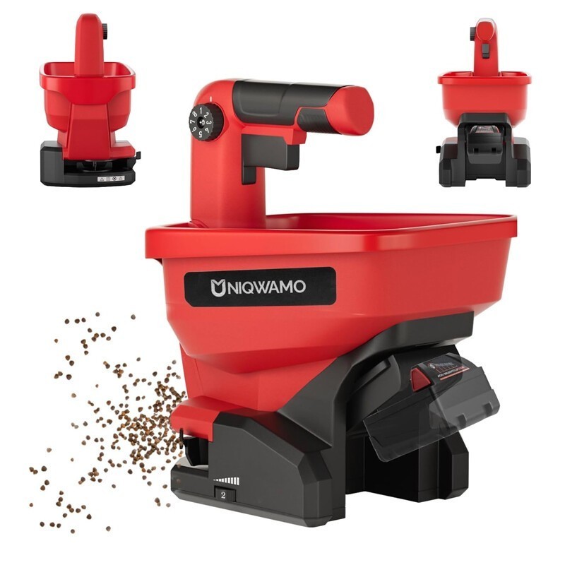 Handheld Grass Seed Spreader Milwaukee M18 Li-ion Battery Available Year-Round