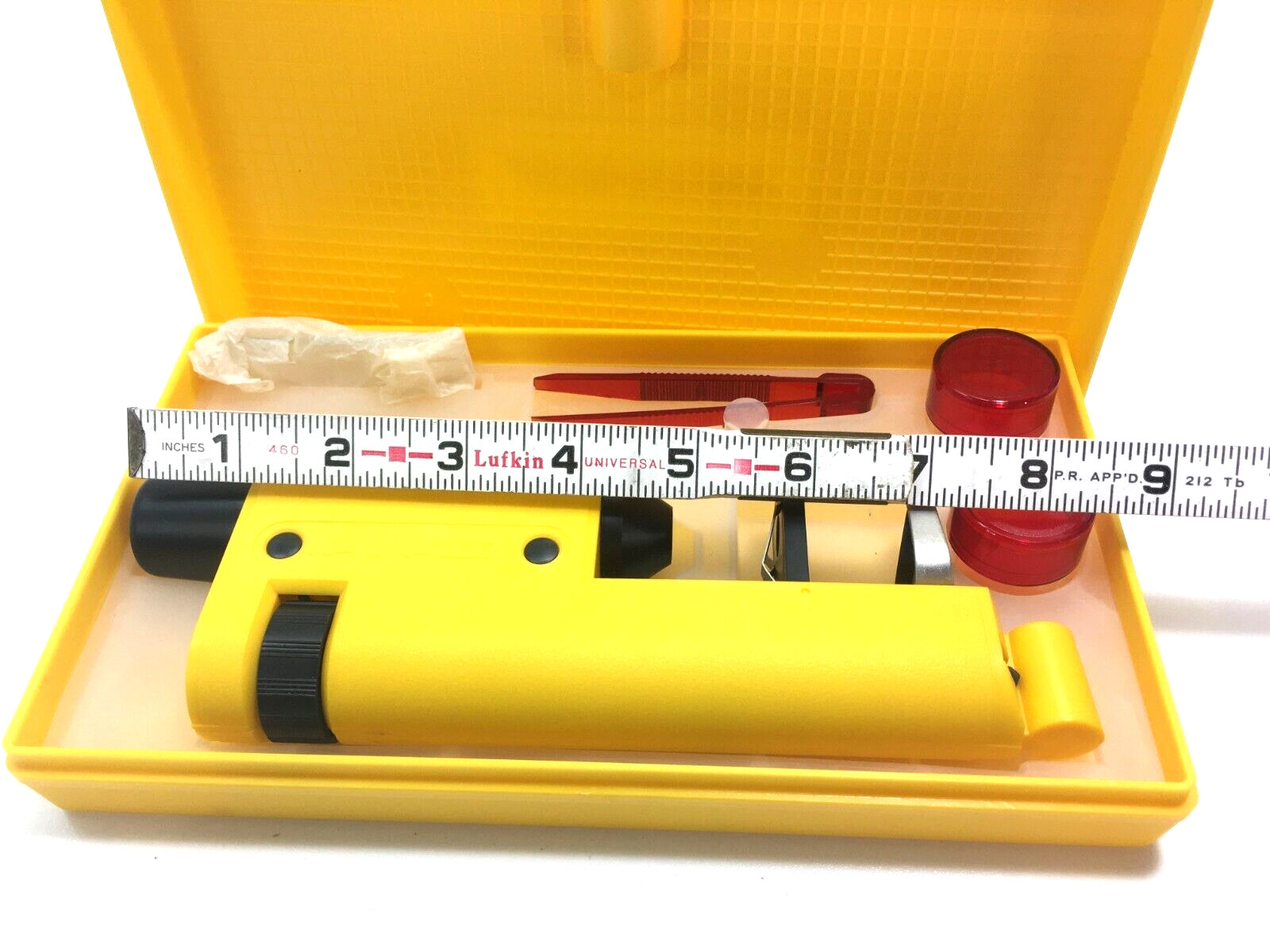 1989 Vintage The Naturalist Microscope by MedPro Systems Yellow Made in USSR
