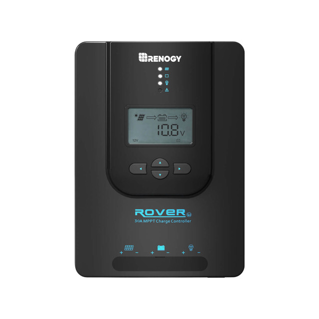 Renogy 30A 12V/24V Auto DC Input MPPT Solar Charge Controller W/LCD Display BT