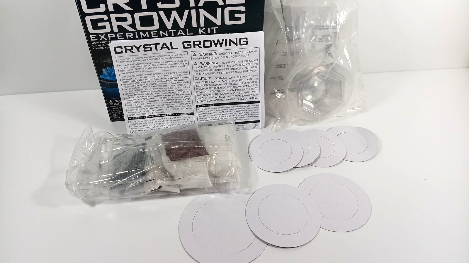 4M Crystal Growing Science Model Kit with 7 Experiments STEM