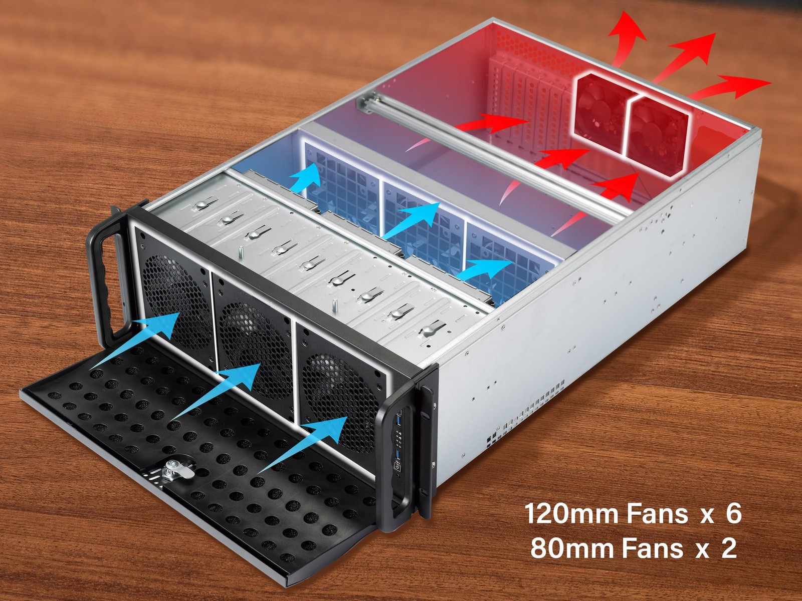 4U Server Chassis Rackmount Case | 15 3.5" HDD Bays | E-ATX Compatible | 6 Fr...