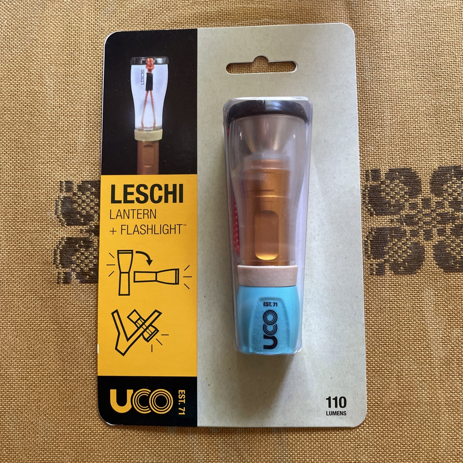 Leschi Lantern 110 Lumen Camping Lantern and Battery powered Flashlight, New