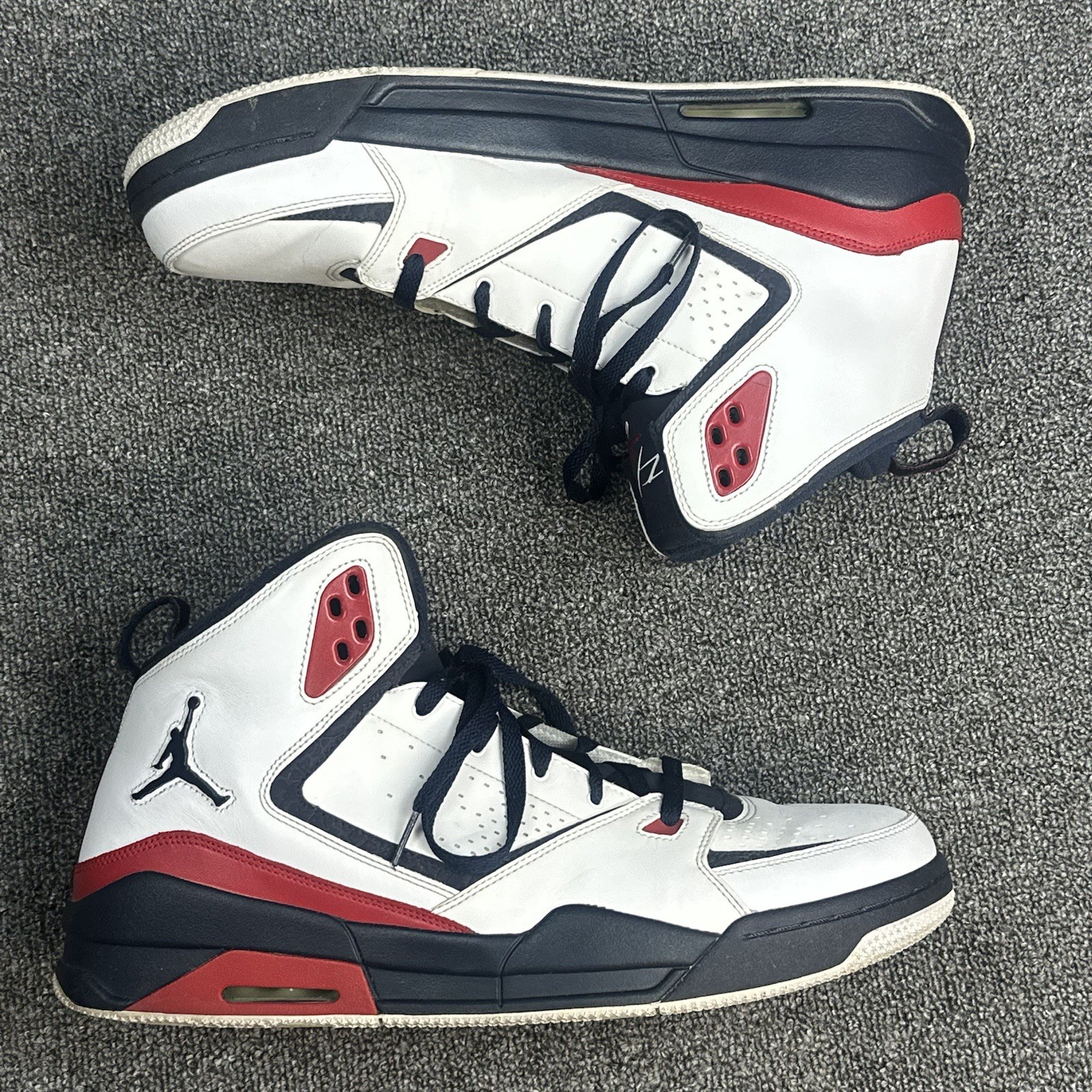 NIKE AIR JORDAN SC-2 WHITE-OBSIDIAN BLUE-GYM RED "USA" SZ 15 [454050-107]