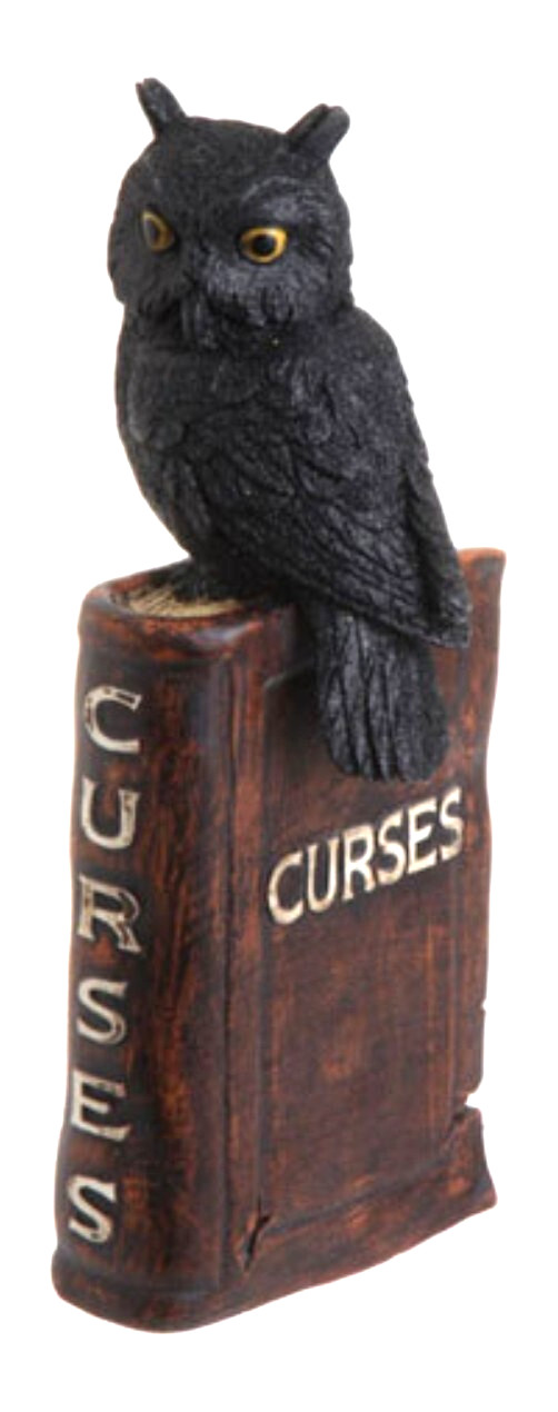 RAZ Imports Witches "Curses" Resin Spellbook Halloween Prop/Decoration-11" Tall
