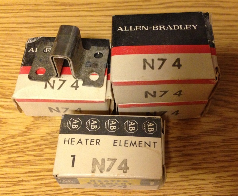 Lot of 4, Allen Bradley Overload Relay Thermal Unit N74, SHIPSAMEDAY  #1624G