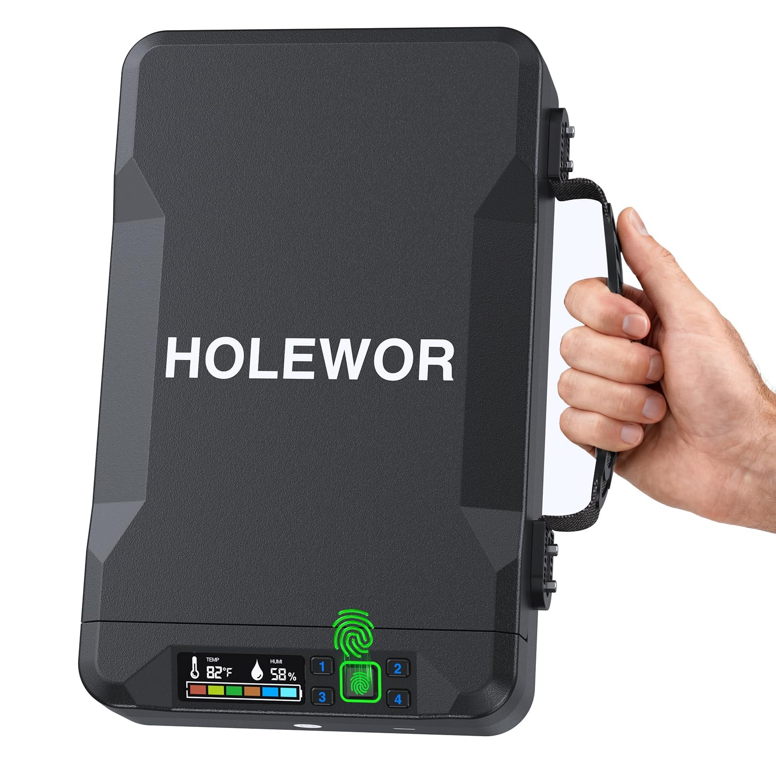 Car Gun Safe Small Pistol Handheld 11.4 x 7.1 x 2.5 inches, Black