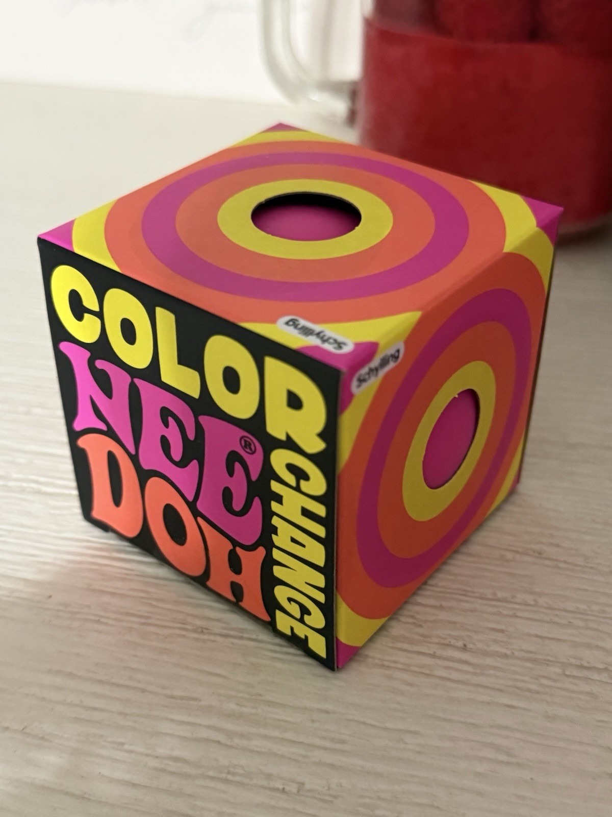 NEW NeeDoh Color Change Pink Fidget Toy by Schylling Sensory Stress Ball