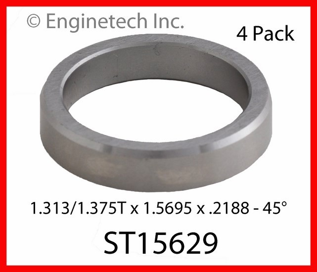 Enginetech BBPTST15629 Hi-Chrome Engine Valve Seat 4 Pack