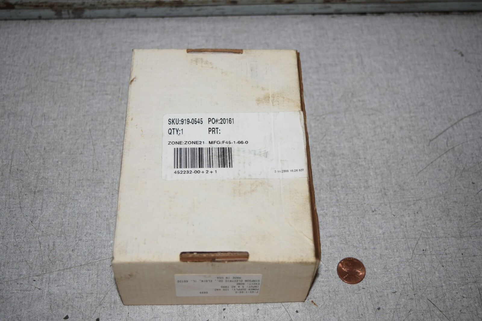 Simpson Electric F-45-1-66-0 Display