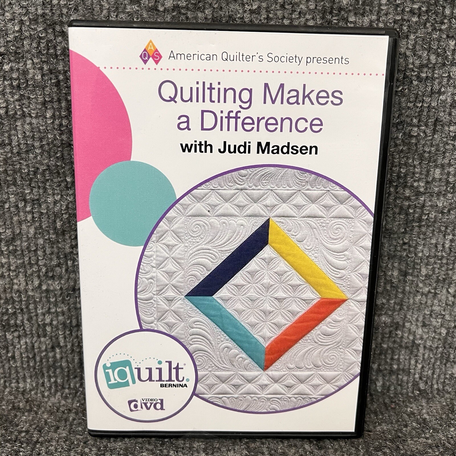 Quilting Makes A Difference Instructional DVD W/Judi Madsen Iquilt Bernina