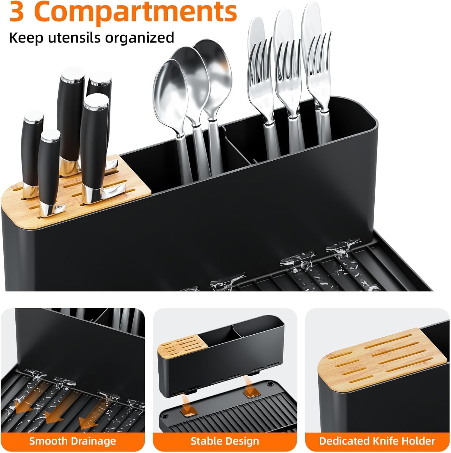 Large Dish Drying Rack Expandable Dish Racks Kitchen Counter Multifunctional