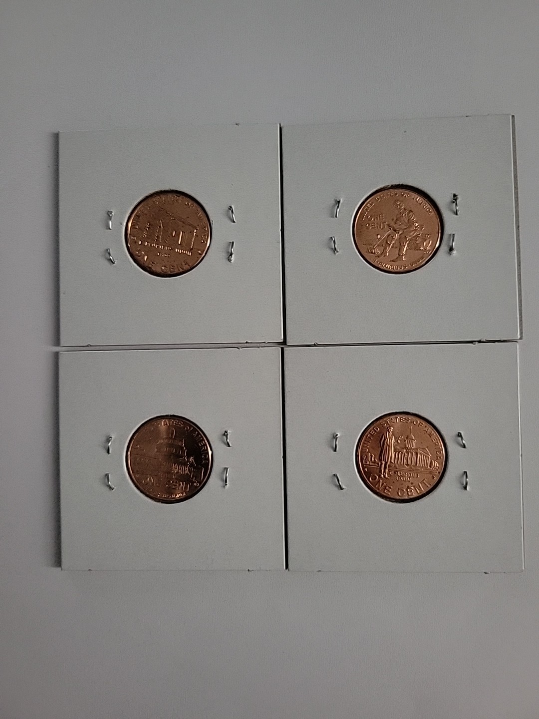 4 Lincoln Bicentennial 2009 Cent Penny Set
