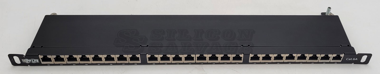Tripp-Lite Eaton Cat6a 24-Port High-Density Shielded Patch Panel N252A-024-HUSHK