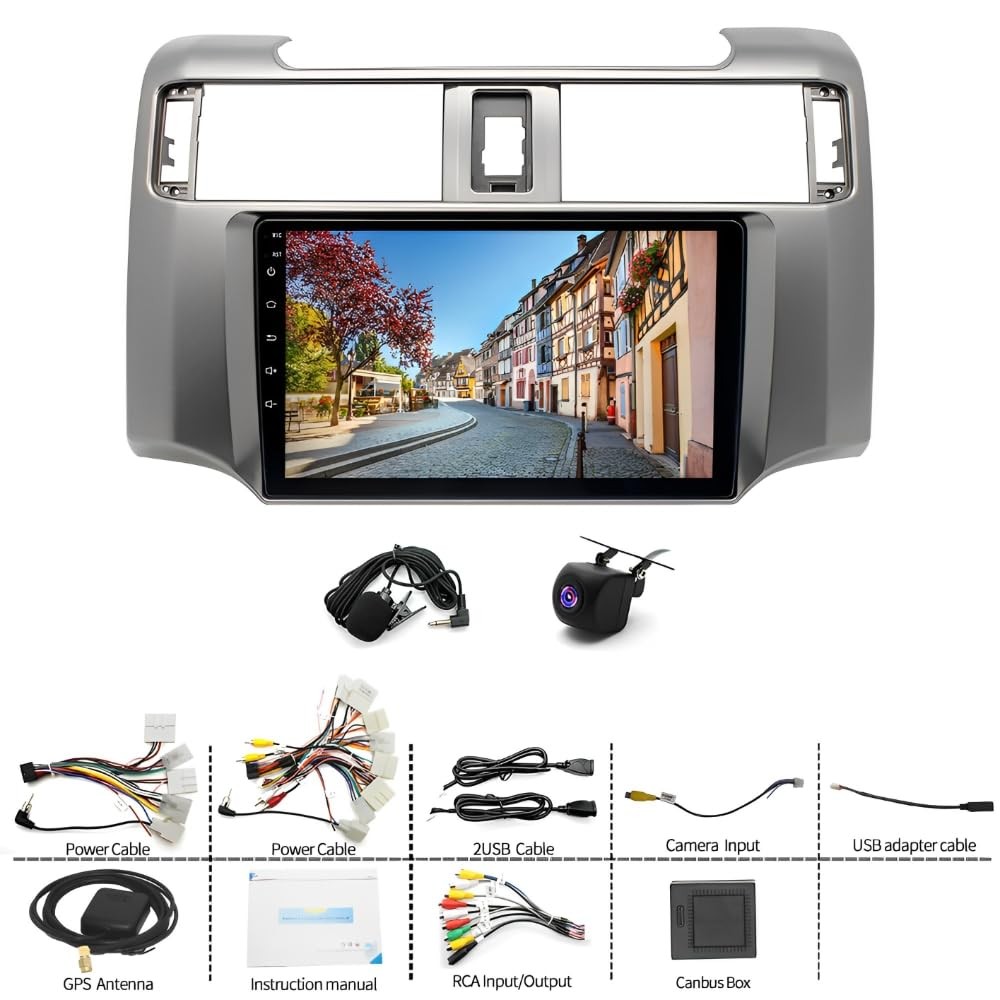 Toyota 4Runner Android 13 Car Stereo 9" Wireless CarPlay Backup Camera