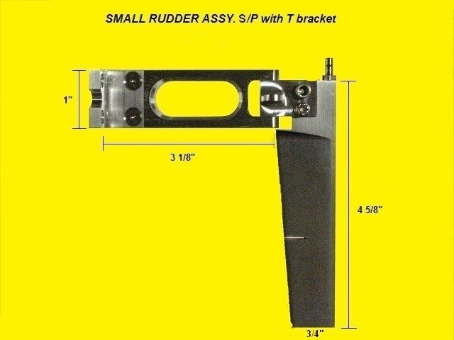 SPEEDMASTER MODEL PRODUCTS,SPDRS-003A-SNG, TAPERED SM XTD RUDDER ASSY