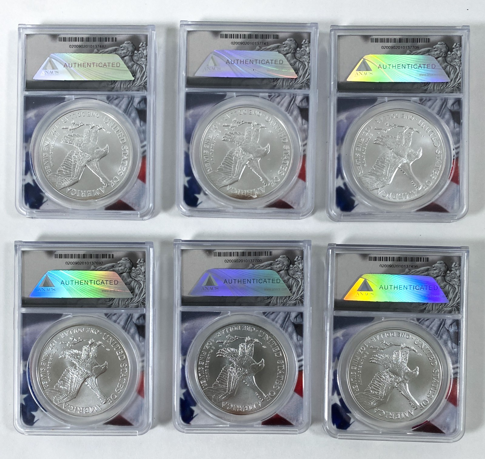 2023 American Eagle Dollar 1 Oz 999 Silver First Strike ANACS MS70 RANDOM SELECT